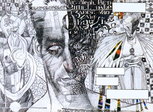 L'interpretazione di Due Facce in uno dei tanti stili usati da Dave McKean L'interpretazione di Due Facce in uno dei tanti stili usati da Dave McKean