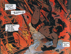 Batman fra le fiamme di un edificio Batman fra le fiamme di un edificio