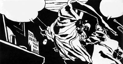 Immagine tratta da La tromba del diavolo, fumetto di Batman