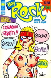 Copertina di Hey Rock disegnata da Cavezzali Copertina di Hey Rock disegnata da Cavezzali