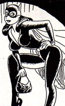 Chiara di notte vestita da Catwoman per compiacere Batman
