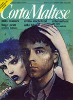 La donna trappola con Bilal sulla copertina di Corto Maltese La donna trappola con Bilal sulla copertina di Corto Maltese
