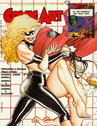 La copertina del numero di Comic Art su cui appare per la prima volta La bionda