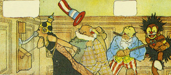 Alcuni personaggi di Little Nemo: la principessa, il dottor Pillola, Flip Flap e l'indigeno Imps Alcuni personaggi di Little Nemo: la principessa, il dottor Pillola, Flip Flap e l'indigeno Imps