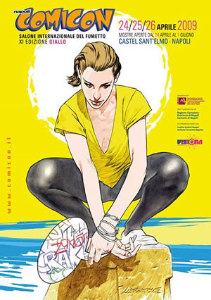 Locandina Napoli Comicon di Tanino Liberatore Locandina Napoli Comicon di Tanino Liberatore
