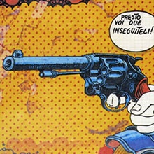 Pistola tratta dal fumetto Armi di Andrea Pazienza