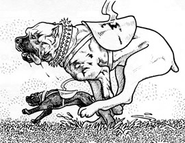 Astarte e suo fratello Baal in una folle corsa Astarte e suo fratello Baal in una folle corsa