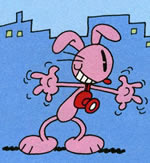 Pinky - il coniglio rosa creato da Mattioli