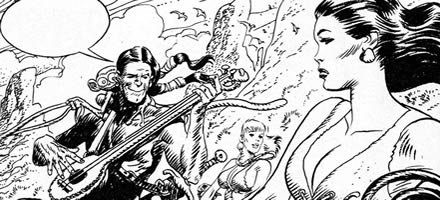 Kurdo, Ofill e Sarvan in una vignetta del fumetto Kurdo, Ofill e Sarvan in una vignetta del fumetto