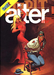 Copertina della rivista alteralter su cui è pubblicata la prima storia di Spirit Copertina della rivista alteralter su cui è pubblicata la prima storia di Spirit