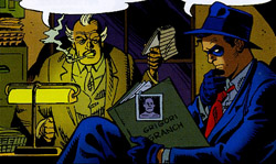 Spirit ed il commissario Dolan nella versione di Dave Gibbons Spirit ed il commissario Dolan nella versione di Dave Gibbons